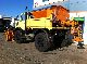 1989 Unimog  1700 Type 437 with snow plow, spreader + Truck over 7.5t Tipper photo 3
