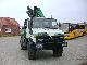 1991 Unimog  MB U1650 with 7t Werner winch, Palfinger crane Truck over 7.5t Three-sided Tipper photo 1