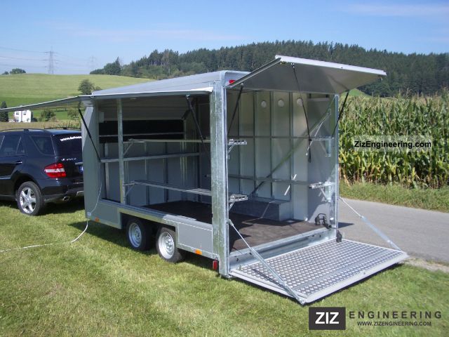 2011 Voss  new 3 Series model kart trailer with electric lift Trailer Box photo