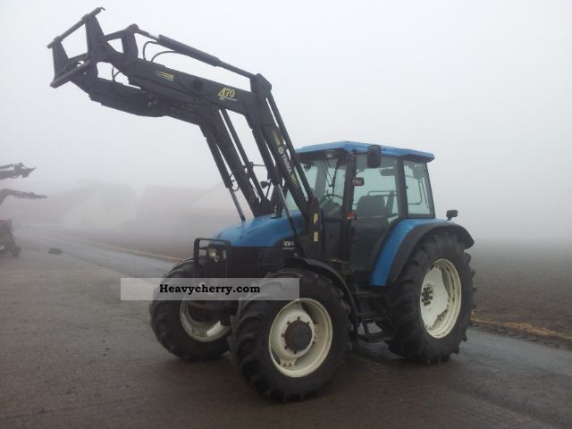 1998 New Holland  TS 110 with front loader Agricultural vehicle Tractor photo