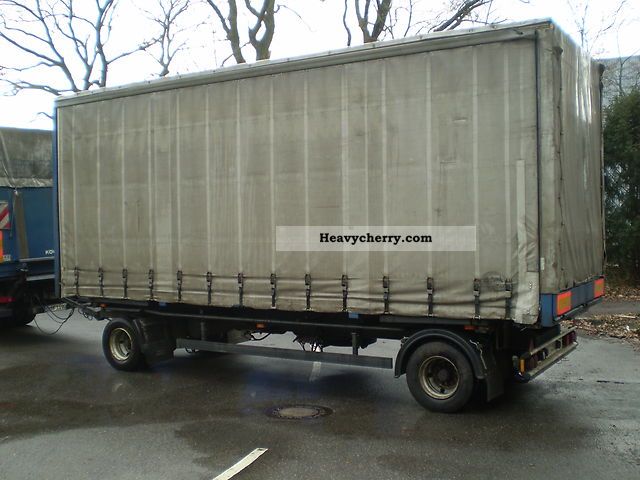 1997 Kotschenreuther  2-axle trailer Trailer Stake body and tarpaulin photo