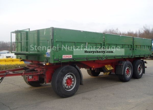 2004 Dinkel  24to 3-axle trailer * Kumlin 3-way tipper * Trailer Stake body photo
