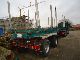 1991 Doll  Flatbed 2 axle forced steering Semi-trailer Timber carrier photo 1