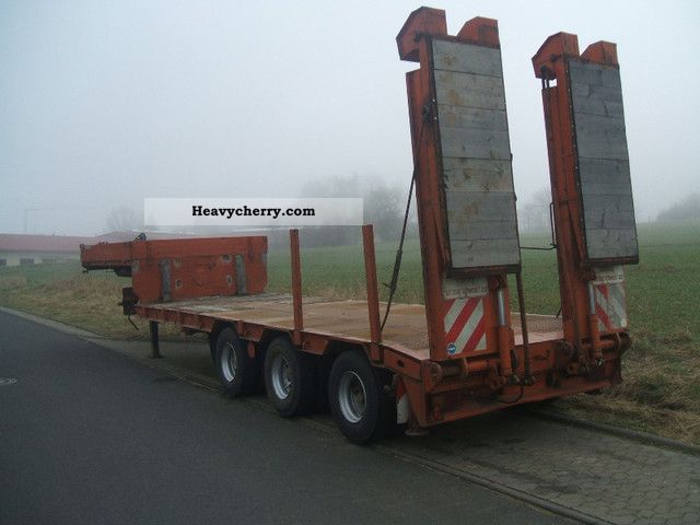 1988 Scheuerle  SPUVV AB 3034. Top condition!!! Semi-trailer Low loader photo