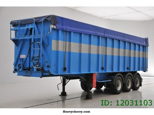 1992 Benalu  50 cub in aluminum Semi-trailer Tipper photo