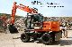 Hitachi  ZX 130 W 1st hand excavator Scw. Hammerlines 2003 Mobile digger photo
