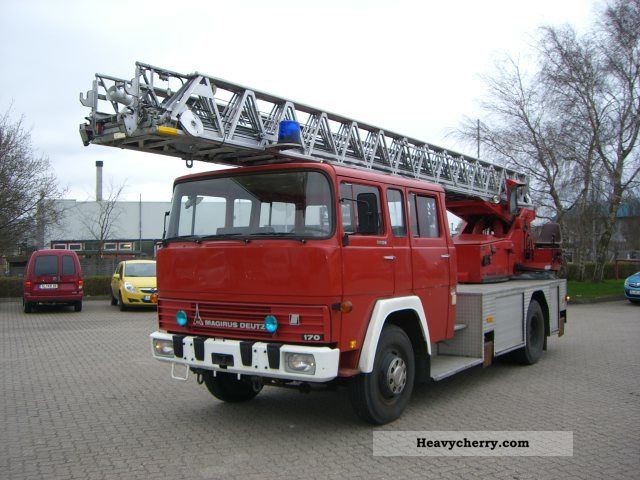 Magirus Deutz 170D12 30m Turntable Ladder Fire 1977 Other Trucks Over 7 
