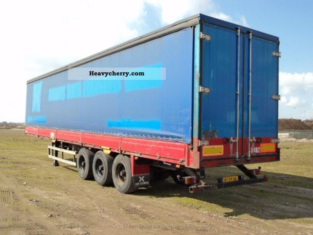 1998 HRD  Curtains, board walls, doors, Edscha Semi-trailer Stake body and tarpaulin photo