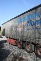 1999 Kotschenreuther  PLC with 324 lift axle Semi-trailer Stake body and tarpaulin photo 3