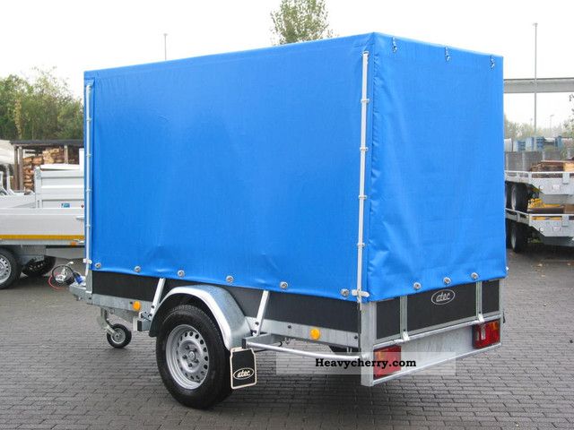 2011 Atec  BOX TRAILER WITH WOOD vinyl cover Trailer Stake body and tarpaulin photo