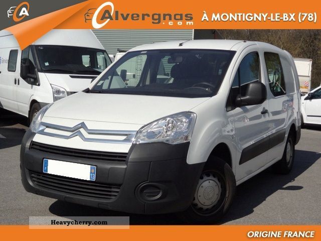 2009 Citroen  Citroën BERLINGO II 1.6 HDI 92 PACK CD CLIM CABI Van or truck up to 7.5t Box-type delivery van photo