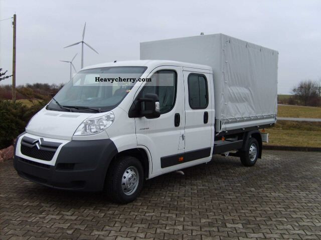 2011 Citroen  Citroën Jumper Platform DK m. Pl.35 heavy L3 HDi 180 Van or truck up to 7.5t Stake body and tarpaulin photo