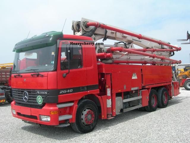 2002 Mercedes-Benz  ACTROS 2640 PUTZMEISTER concrete pump 36 Truck over 7.5t Concrete Pump photo