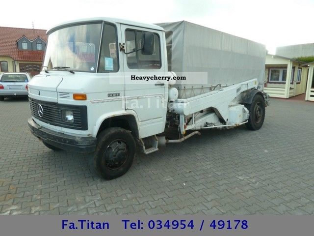 1989 Mercedes-Benz  608D HD 875 inkl.Ruthmann plan including container Van or truck up to 7.5t Dumper truck photo