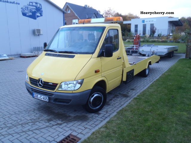 2005 Mercedes-Benz  Sprinter 416 CDI with tow Jotha construction Van or truck up to 7.5t Car carrier photo