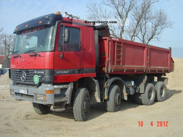 2000 Mercedes-Benz  ACTROS 4140 8X6 Truck over 7.5t Tipper photo