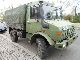 1986 Mercedes-Benz  Unimog 1300 4x4 army tarpaulin bows Van or truck up to 7.5t Stake body and tarpaulin photo 1