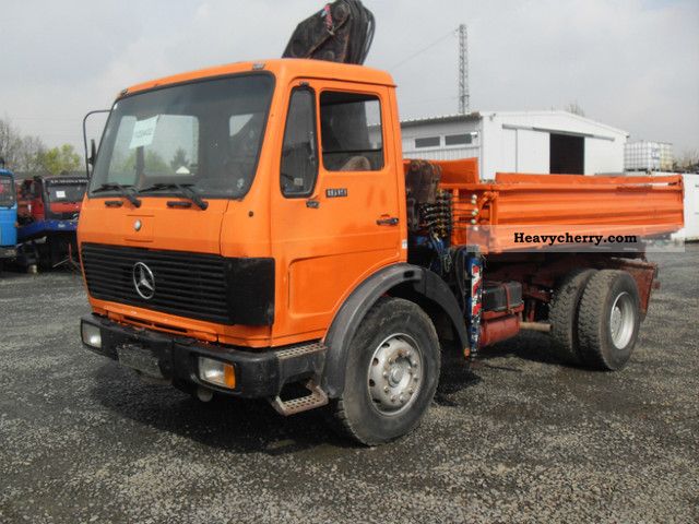 1980 Mercedes-Benz  1619 *** *** tipper + crane Truck over 7.5t Tipper photo