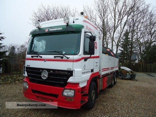 2006 Mercedes-Benz  Actros V8 2655/23 024 PM CRANE Truck over 7.5t Stake body photo