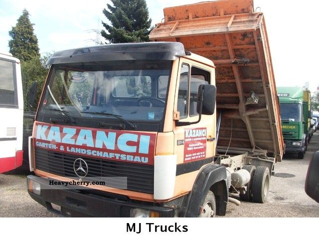 1994 Mercedes-Benz  814 D Meiler 3 side tipper Van or truck up to 7.5t Three-sided Tipper photo