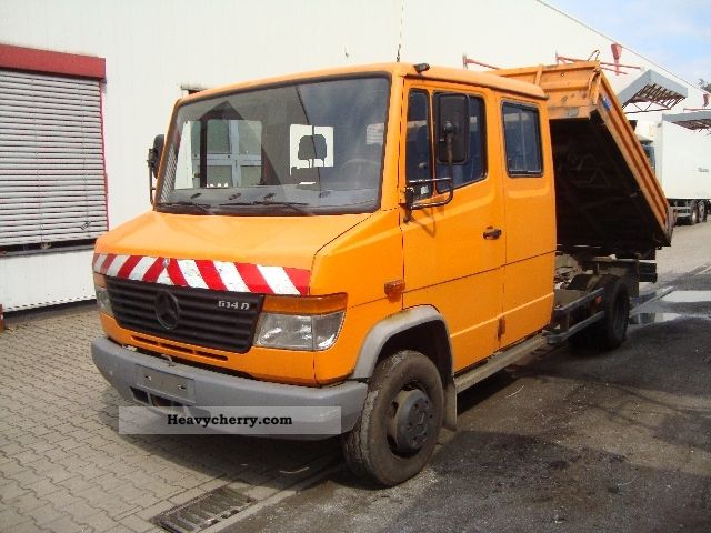 1997 Mercedes-Benz  614 D Double Cab Tipper 3X-pile-7 seats Van or truck up to 7.5t Three-sided Tipper photo