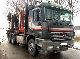 2002 Mercedes-Benz  2648 6x4 flatbed crane Truck over 7.5t Timber carrier photo 2