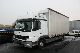 Mercedes-Benz  Atego 823 large house with 2 lie, curtains 2005 Stake body and tarpaulin photo