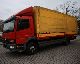 Mercedes-Benz  Atego 1218L Flatbed + planner AIR / Webasto 2002 Stake body and tarpaulin photo