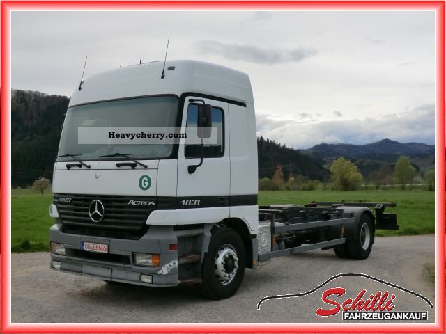 1997 Mercedes-Benz  Actros 1831 air / air AIR CONDITIONING! wie1840, 1843 Truck over 7.5t Chassis photo