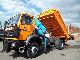 1995 Mercedes-Benz  SK 1831 with crane and salt spreaders 4x4 Truck over 7.5t Tipper photo 1