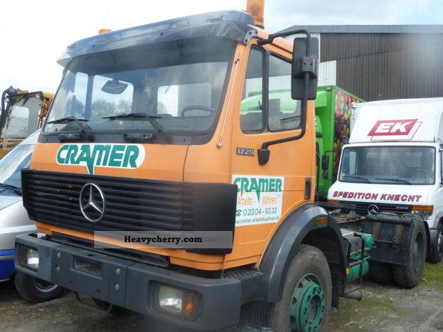 1991 Mercedes-Benz  1729 V8 engine Top condition Semi-trailer truck Standard tractor/trailer unit photo