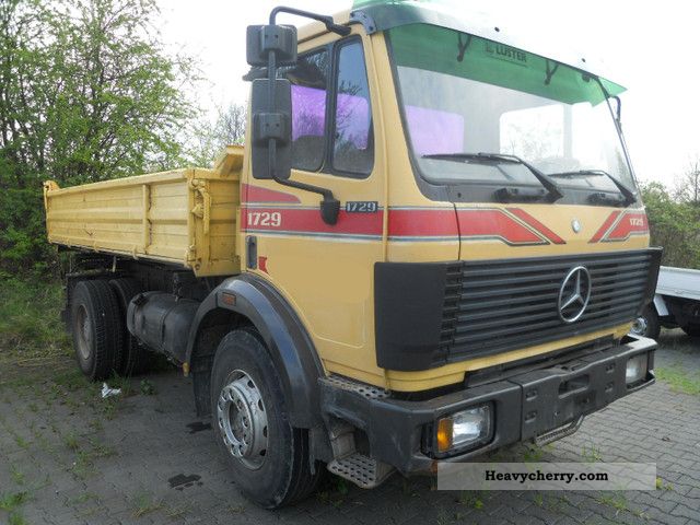 1991 Mercedes-Benz  1729 Meiller tipper * PTO * + diff-lock Truck over 7.5t Tipper photo