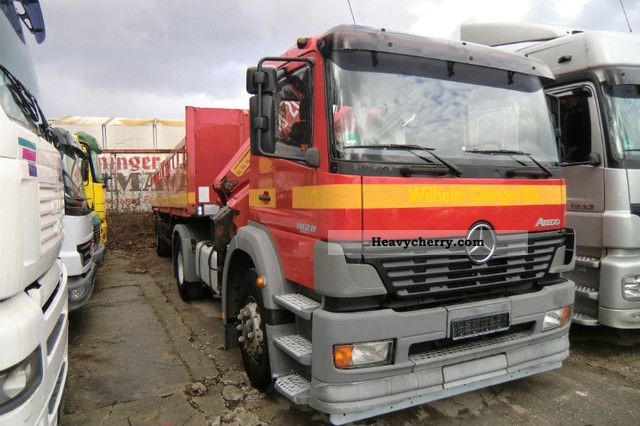 2003 Mercedes-Benz  Crane HMF 1828 + 20 -18 Semi-trailer truck Other semi-trailer trucks photo