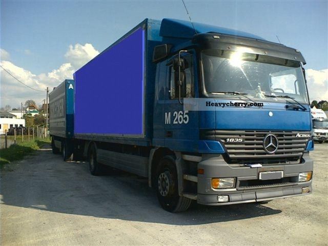 1999 Mercedes-Benz  Actros 1835 case LBW Truck over 7.5t Box photo