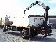 2000 Mercedes-Benz  1828 Atego flatbed rear crane Hiab 102-4 point Truck over 7.5t Stake body photo 3