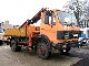 1990 Mercedes-Benz  CA 1417 4x4 flatbed with crane ATLAS 80.1 Truck over 7.5t Stake body photo 1