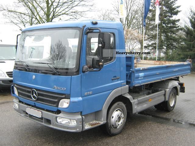 2007 Mercedes-Benz  Atego 816 3-way tipper Van or truck up to 7.5t Tipper photo