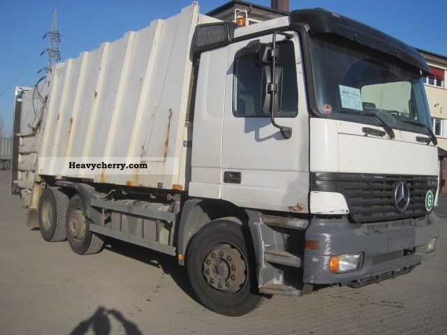2000 Mercedes-Benz  Actros 2531 6x2 Faun Van or truck up to 7.5t Refuse truck photo