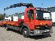 1999 Mercedes-Benz  Atego 1223 with platform construction (6.3 m) and Crane Truck over 7.5t Stake body photo 2
