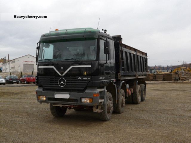 2002 Mercedes-Benz  Actros 4148 AK 8x8 Dreiseitenkipper Truck over 7.5t Three-sided Tipper photo
