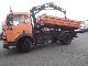 1994 Mercedes-Benz  1417 three-way tipper with loading crane hiab 071 Truck over 7.5t Truck-mounted crane photo 1