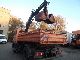 1994 Mercedes-Benz  1417 three-way tipper with loading crane hiab 071 Truck over 7.5t Truck-mounted crane photo 3