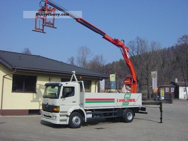 2000 Mercedes-Benz  1823 ATEGO PRITSCHE * + * MKG HLK 125 CRANE Truck over 7.5t Stake body photo