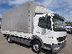2006 Mercedes-Benz  Atego 822 L II Flatbed / tarpaulin 5.2m air air H Van or truck up to 7.5t Stake body and tarpaulin photo 1