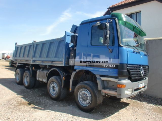 2002 Mercedes-Benz  Actros 4148 K 8x6 (id: 7895) Truck over 7.5t Tipper photo
