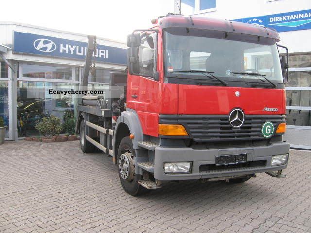 1999 Mercedes-Benz  ATEGO 1828 with loader crane Truck over 7.5t Dumper truck photo
