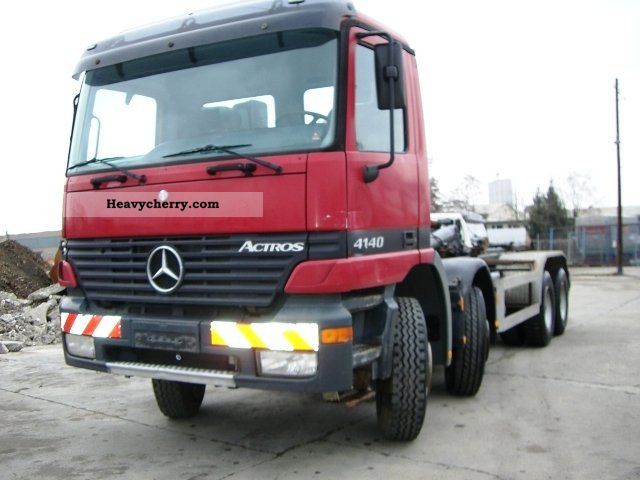1999 Mercedes-Benz  Actros 4140 8x4 Abrollhaken Multilift Truck over 7.5t Roll-off tipper photo