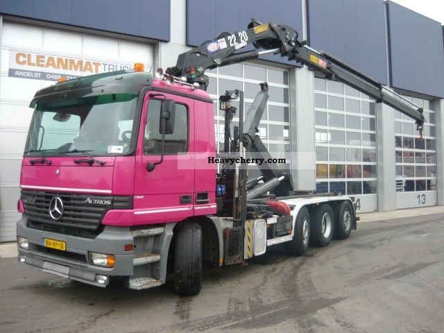 2002 Mercedes-Benz  Actros 3540 8x2 / 6, HMF 2220 K3 Truck over 7.5t Roll-off tipper photo