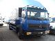 1998 Mercedes-Benz  817 flatbed tarp liftgate Van or truck up to 7.5t Stake body and tarpaulin photo 3