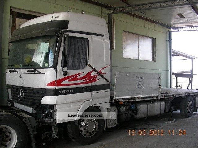2001 Mercedes-Benz  1848 L - V8 - ACCIDENT!! (YEAR * 2001 *) 6x2 Truck over 7.5t Stake body photo